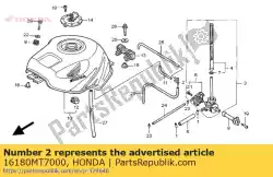 Ici, vous pouvez commander le pas de description disponible auprès de Honda , avec le numéro de pièce 16180MT7000: