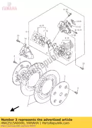 ring wiel 2 (rechts) van Yamaha, met onderdeel nummer 4NK2515A0000, bestel je hier online: