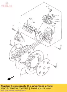 yamaha 4NK2515A0000 ring wiel 2 (rechts) - Onderkant