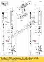 440230096, Kawasaki, forchetta-cilindro zx1400fcf kawasaki  zzr 1400 2012 2013 2014 2015 2016 2017 2018 2019 2020 2021, Nuovo