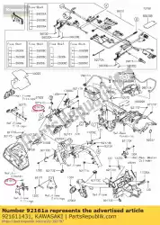 Here you can order the damper,20x20,t1. 0 from Kawasaki, with part number 921611431: