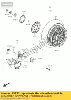 13272Y017, Kawasaki, plate, rr kawasaki ninja ex krt edition b j  special a se sc125 abs j300 j125 300 125 , Nouveau