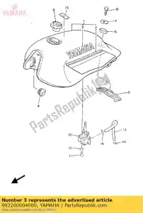 Yamaha 992260004000 emblema, yamaha (2aw) - Il fondo