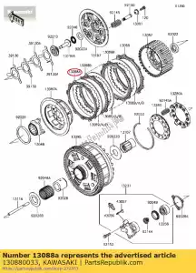 kawasaki 130880033 plate-friction zg1400a8f - Bottom side