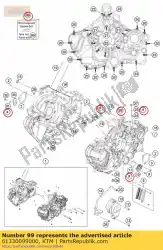 pakkingset motor kpl. 1290 sd van KTM, met onderdeel nummer 61330099000, bestel je hier online: