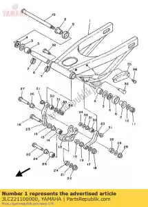 Yamaha 3LC221100000 tylny wahacz komp. - Dół