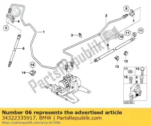 bmw 34322335917 remleiding, voor - Linkerkant
