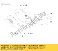 8485995, Piaggio Group, Conversor catalítico completo com proteção vespa lx lxv s 125 150 2005 2006 2007 2008 2009 2010 2011 2012, Novo