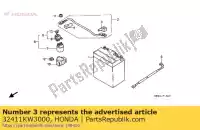 32411KW3000, Honda, dekking, bat.terminal honda nx  2 nx250 250 , Nieuw