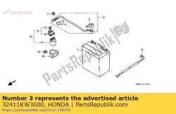 Here you can order the cover,bat. Termina from Honda, with part number 32411KW3000: