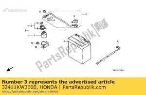 Honda 32411KW3000 capa, bat.terminal - Lado inferior
