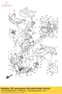 yamaha 1HPF838K0000 caixa 1 - Lado inferior