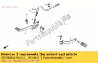 35350MCWD01, Honda, interruptor de montaje, rr. parar (t honda vfr  a fi vfr800fi vfr800 vfr800a 800 , Nuevo