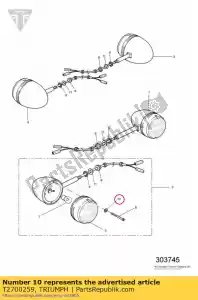 triumph T2700259 wasmachine indicator - Onderkant