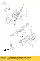 5UXY2172302X, Yamaha, couvercle, côté 2 yamaha xjr 1300 2007 2008 2009 2010 2011, Nouveau