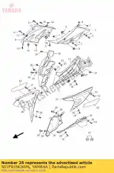 Qui puoi ordinare frint corpo sotto 2 mwm4 da Yamaha , con numero parte 5D7F835K00P6: