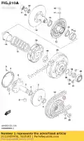 2111005H00, Suzuki, gezicht, vaste schijf suzuki  an 400 2007 2008 2009 2010 2011 2014 2015 2016 2018 2019, Nieuw