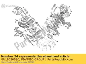 Piaggio Group GU19020820 gasket - Bottom side