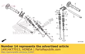 Honda 14914KT7013 shim, tappet (1.525) - Bottom side