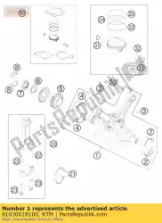 Ici, vous pouvez commander le vilebrequin kpl. Auprès de KTM , avec le numéro de pièce 61030018100: