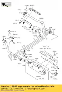 kawasaki 180880713 rura wydechowa, rr kvf750gcf - Dół