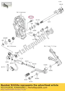 kawasaki 921541838 bout, retourveer zx1400hgf - Onderkant