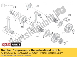 aprilia AP0427591 spacer d50x62x0.3 - Bottom side