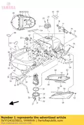 Ici, vous pouvez commander le réservoir de carburant comp. Auprès de Yamaha , avec le numéro de pièce 5VYY24103003: