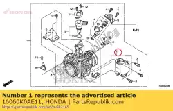 Qui puoi ordinare set di sensori a sinistra da Honda , con numero parte 16060K0AE11: