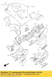 Qui puoi ordinare emblema, cofano da Suzuki , con numero parte 6818133E01F3S: