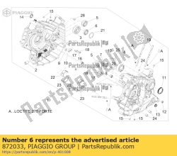 Aprilia 872033, Kogellager 25x42x9, OEM: Aprilia 872033