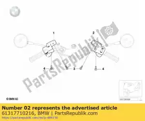 bmw 61317710216 combination switch f htd handlebar grip (to 09/2002) - Bottom side
