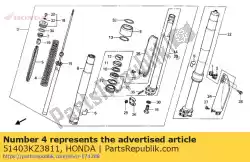 Aqui você pode pedir o primavera, fr. Almofada (4. 1n em Honda , com o número da peça 51403KZ3811: