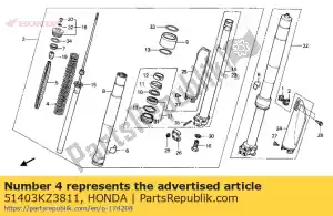 Honda 51403KZ3811 primavera, fr. cuscino (4.1n - Il fondo