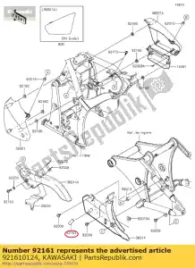 Kawasaki 921610124 apagador - Lado inferior