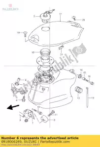 suzuki 0918006269 afstandhouder - Onderkant