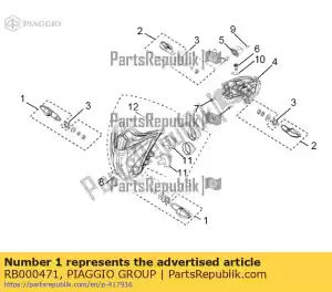 Piaggio Group RB000471 ?wiat?o knippera, przed, lewe + prawe - Dół