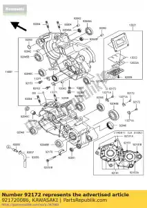 kawasaki 921720086 parafuso, 6x8 kx125-m2 - Lado inferior