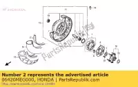 06420MEG000, Honda, spoke set a, rr. honda vt shadow ca spirit c2  s c2s c cs black c2b vt750c vt750ca vt750c2 vt750c2b 750 , New