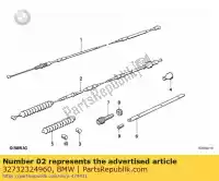 32732324960, BMW, câble d'embrayage - l = 1625mm bmw  750 1000 1100 1984 1985 1986 1987 1988 1989 1990 1991 1992 1993 1994 1995 1996 1997, Nouveau