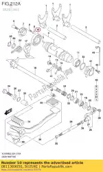 Here you can order the ball bearing from Suzuki, with part number 0811369050: