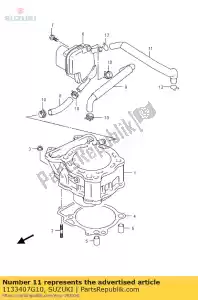 suzuki 1133407G10 tubo flessibile, di sfiato - Il fondo