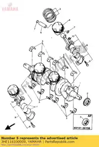 yamaha 3HE116100000 set di fasce elastiche (std) - Il fondo