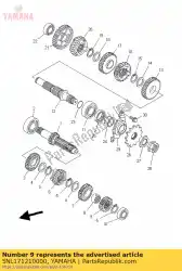 Qui puoi ordinare ingranaggio, 2o pignone da Yamaha , con numero parte 5NL171210000: