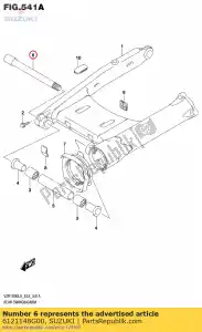 Suzuki 6121148G00 schacht, rr swgarm - Onderkant