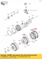 130880042, Kawasaki, placa de fricção klx250s9f kawasaki  klx 250 300 2009 2010 2011 2012 2013 2014 2015 2016 2017 2018 2019 2020 2021, Novo