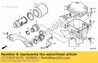 17252HF1670, Honda, guarnizione, condotto del filtro dell'aria honda  trx 250 2001 2002 2003 2004 2005 2006 2007 2008 2010 2011 2017 2018 2019 2020, Nuovo