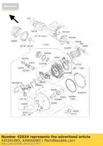 Kawasaki 420341085 coupling - Bottom side