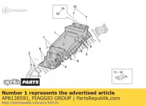 Piaggio Group AP8138591 zadel supp. onderste lockup - Onderkant