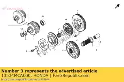 Here you can order the spring, thrust from Honda, with part number 13534MCA000: